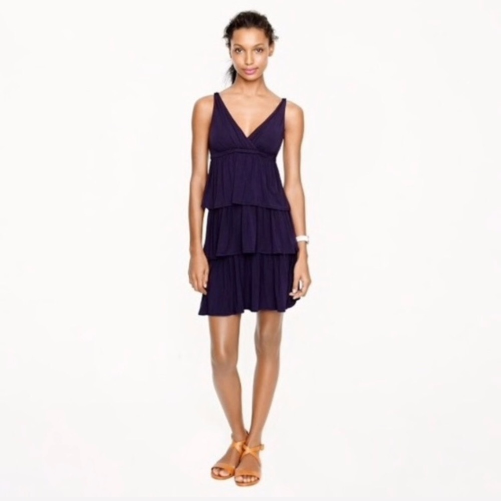 J. Crew Tiered Ruffle Dress